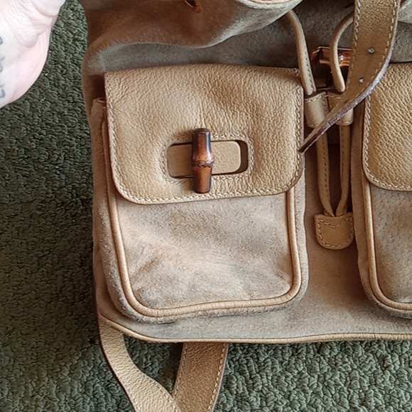 $2150 Gucci Vintage Bamboo backpack - Picture 5 of 12